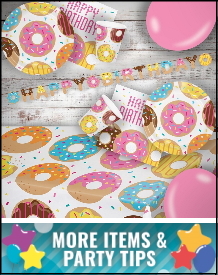 Doughnut Sprinkles Party Supplies, Decorations, Balloons and Ideas